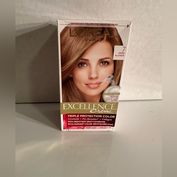 L'Oreal Hair Loreal Paris Excellence Creme Hair Color Dye 7 Dark